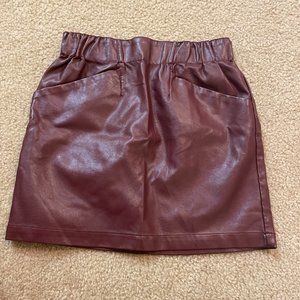 target burgundy skirt with pocket